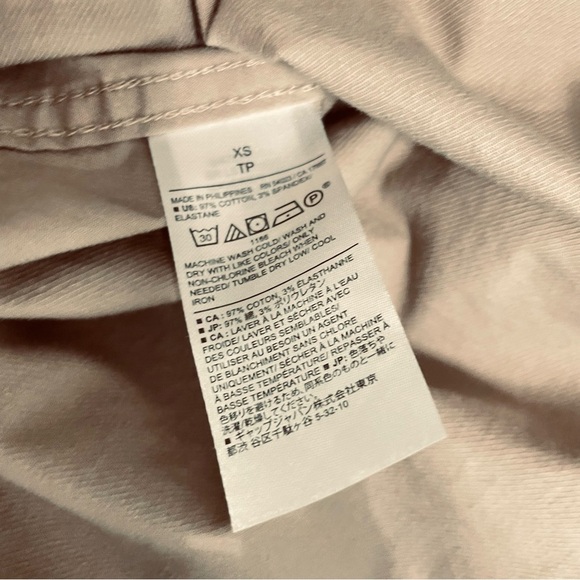 Banana Republic Maverick Tan Twill Button down Shirt size XS - Picture 11 of 14